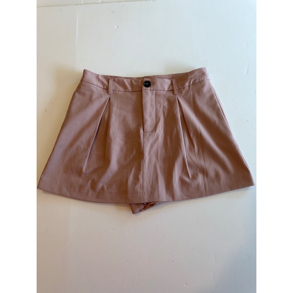 Know‎ One Cares Dusty Rose Pleated Front Skort Mauve High Waist Size M
